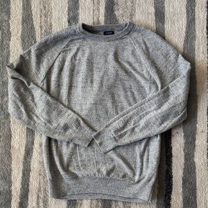 J. Crew Men's Heather Gray Crewneck Sweater